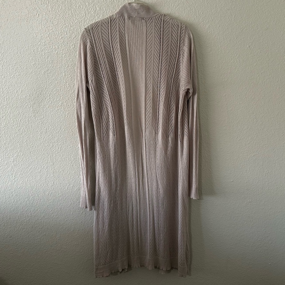 Belldini |  Neutral Taupe Open-Front Knit Cardigan Size XL - Picture 6 of 8